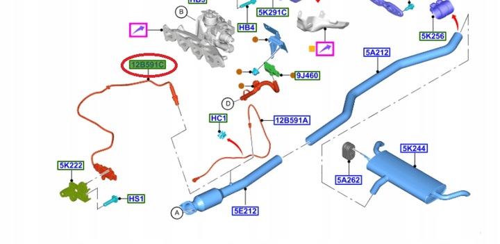 фото №10, Датчик nox температуры катализатора mondeo 18-