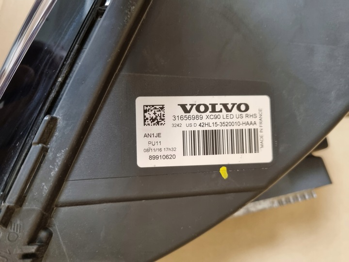 фото №11, Volvo xc90 фары лампа левая правая комплектная полный led usa 31656986 31656989