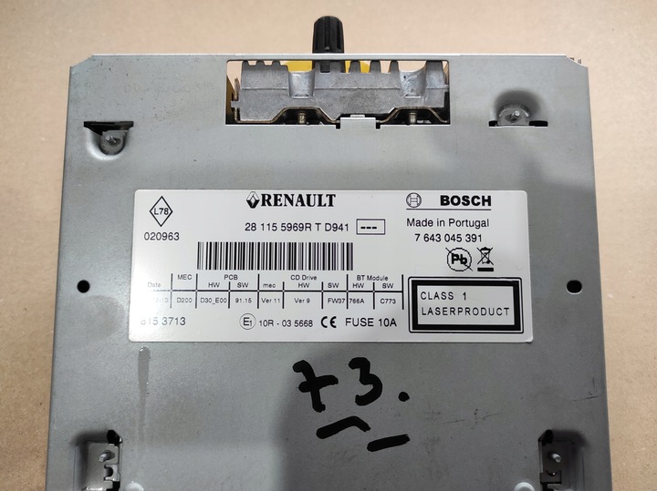 фото №7, Радіо cd renault espace iv рестайлінг latitude 281155969r