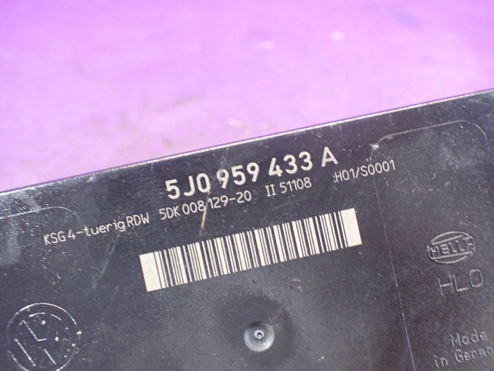 фото №4, Skoda fabia ii блок керування модуль комфорту 5j0959433a