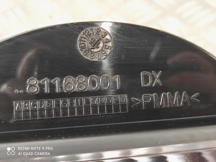 фото №10, Лампа денна права галоген правий fiat panda iii cross 81168001 51880631