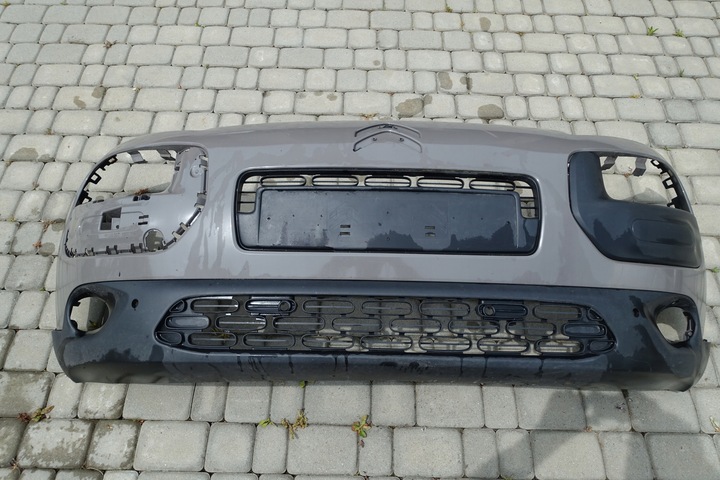 фото №1, Citroen c4 cactus бампер переднее 6xpdc решётка средняя оригинал 9801741077