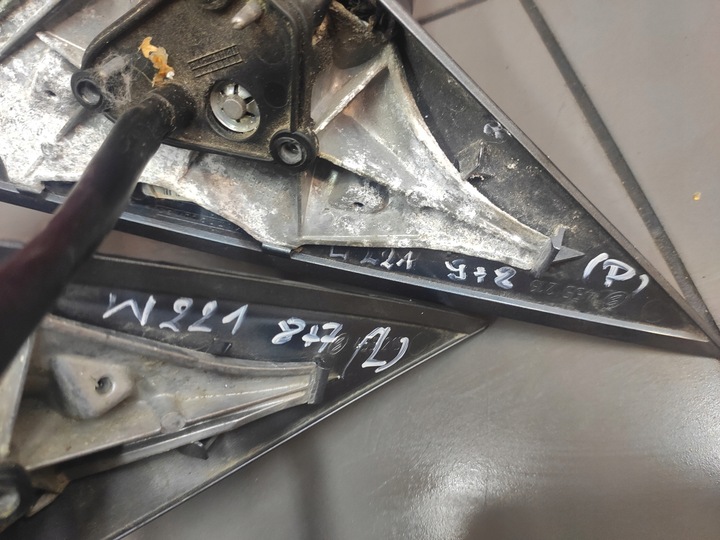 фото №13, Mercedes s-klasa w221 дзеркало ліві 15 pin 8+7 колір 368 оригінал bdb