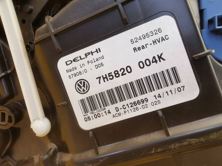 фото №10, Vw transporter t5 отопитель з воздуходувка 7h5820004k 07r. #