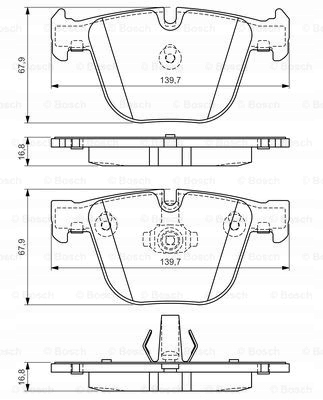 фото №16, Bosch гальмівні колодки гальмівні 0986494294