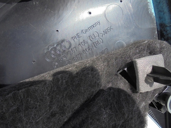 фото №8, Боковина оббивка правий перед двері скло audi a4 b8 рестайлінг 8k1867106