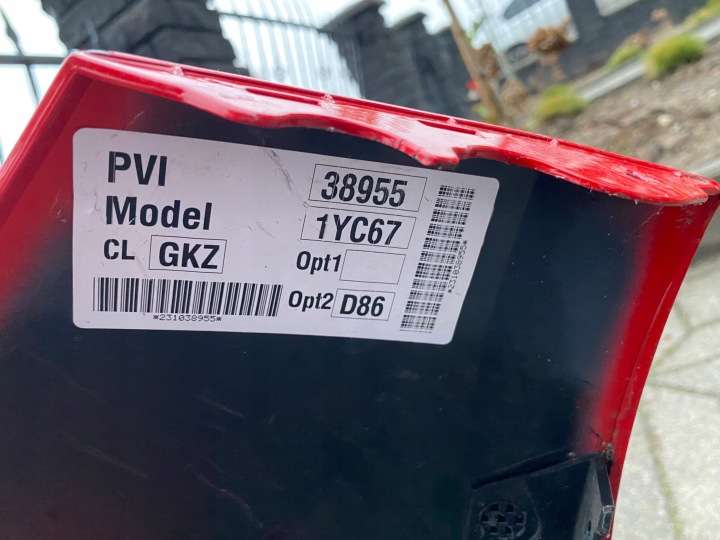 фото №10, Chevrolet corvette c8 1yc67 бампер перед передний