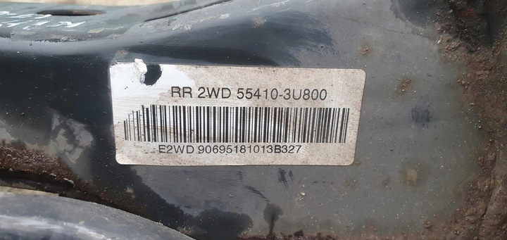 фото №5, Вісь балка підвішування зад задні 1.7 crdi kia sportage iii 55410-3u800