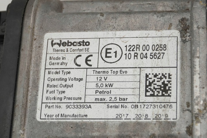 фото №9, Обігрів стояночний вебасто vw skoda seat audi 5q0815005ac 9033393a
