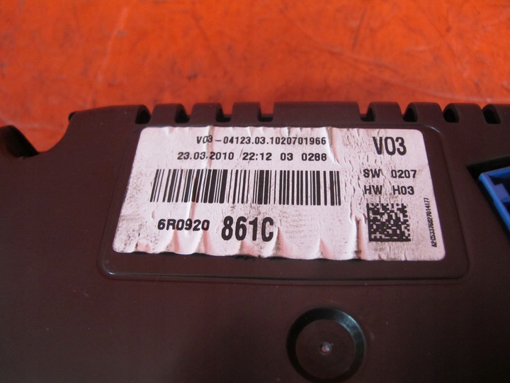 фото №6, Vw polo v 6r 1.6 tdi спідометр  прилади eu 6r0920861c