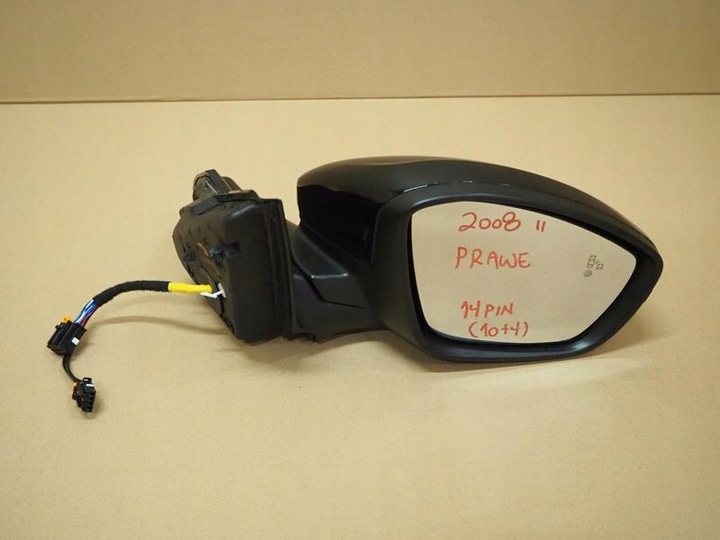 фото №1, Зеркало правые 14 pin peugeot 2008 ii