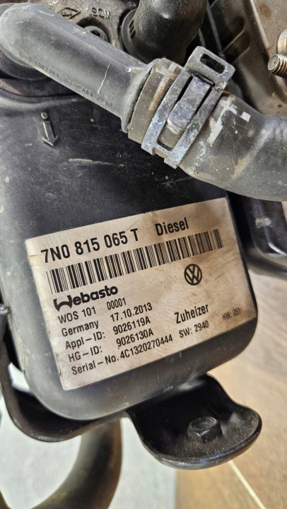 фото №9, Vw sharan ii 010- 7n0815065t отопление стояночный вебасто