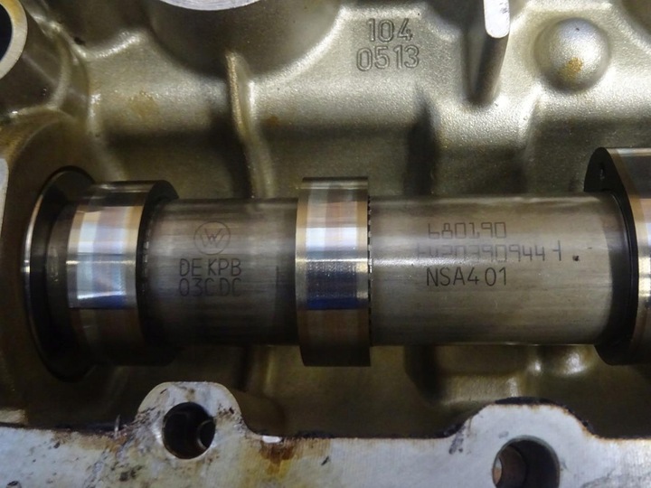 фото №9, A3 8p golf vi leon ii 1.4 tsi tfsi cax головка крышка клапанов валы