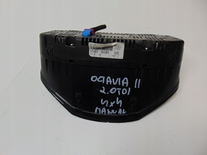 фото №9, Спидометр манометр skoda octavia ii рестайлинг 2.0 tdi 4x4 1z0920843m