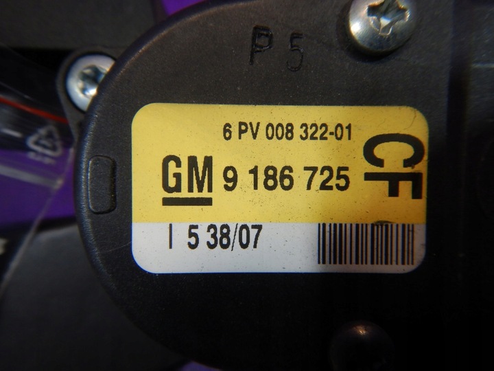 фото №5, Opel signum 05-08 рестайлінг 3,0 cdti потенціометр педаль газу 9186725 cf 6 pin