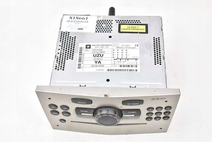 фото №5, Радио радиопроигрыватель cd30 mp3 13257028 opel corsa d 06-11