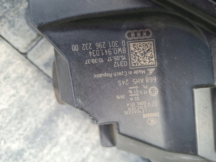 фото №14, Audi a4 s4 rs4 b9 8w0 8w лампи перед повний led 8w0941033 8w0941034