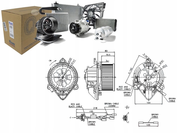 фото №1, Nissens вентилятор воздуходувка citroen xsara 1.8 i n