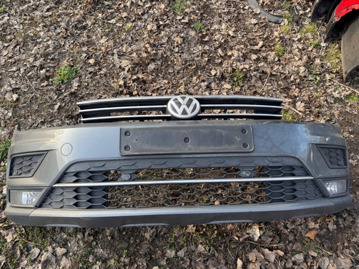 фото №11, Vw tiguan ii 5na бампер перед комплектний 6pdc lr7h