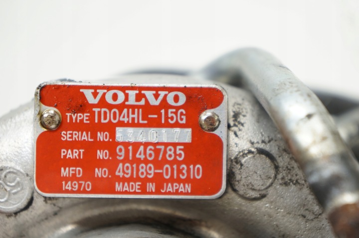 фото №8, Турбина турбокомпрессор volvo c70 i v70 i 2.3 t 9146785 td04hl-15g