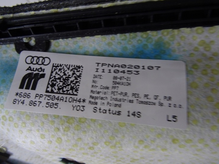 фото №15, Стеля audi a3 8y4867505