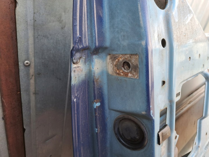 фото №11, Vw t4 передний рестайлинг дверь правая передние правое перед сині