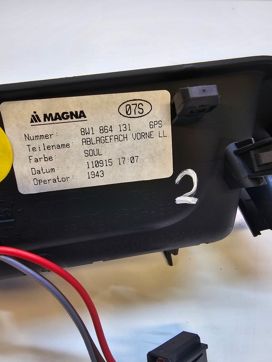 фото №5, Полиця тунелю середнього audi a4 b9 8w1864131 2