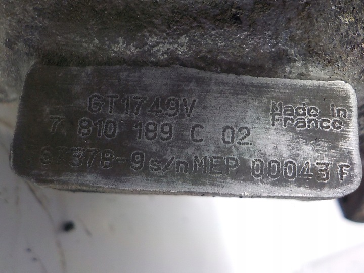 фото №9, Bmw 1 e87 2.0 турбонагнетатель турбина 7810189c02