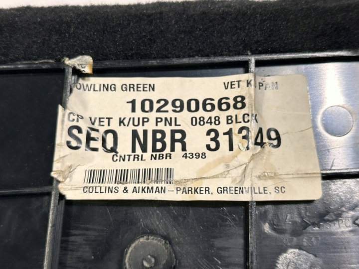 фото №10, Боковина оббивка обшивка багажника ліві chevrolet corvette c5 1997 - 2004