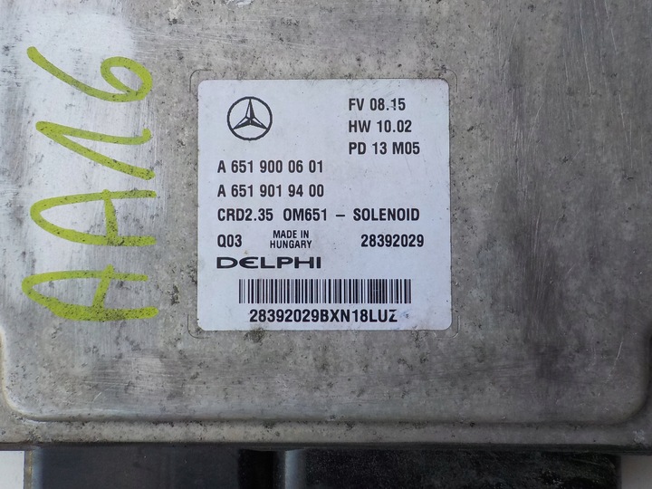 фото №8, Mercedes sprinter 906 2.2 cdi компьютер двигателя a6519000601