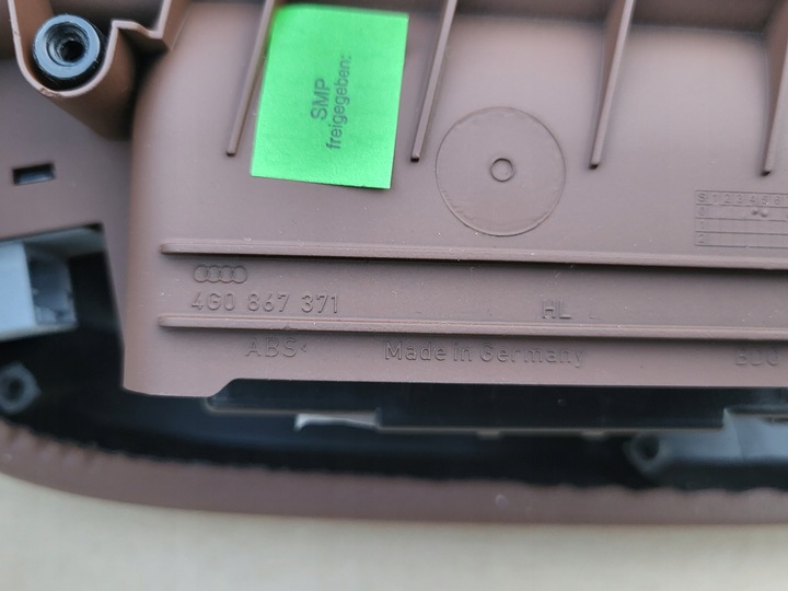 фото №9, Підлокітник обшивка перемикач скла задній audi a6 c7 4g коричнева шкіра оригінальний номер