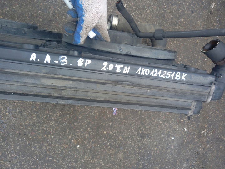 фото №7, Комплект радіатор audi a3 8p 2.0 tdi 1k0121251bk