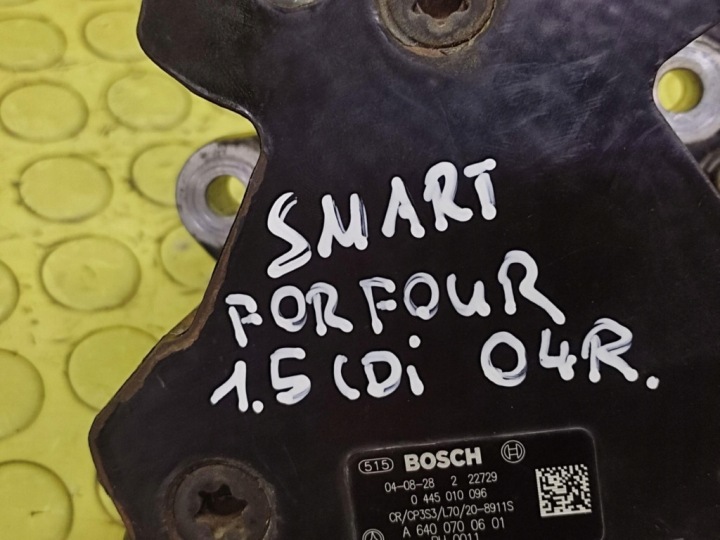 фото №8, Smart forfour 1.5 cdi насос паливна рейка  0445010096