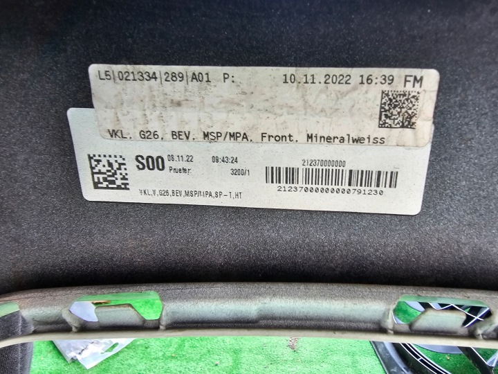 фото №7, Бампер bmw 4 g26 m набор цвет a96