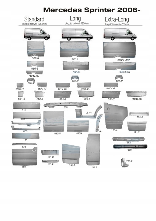 фото №5, Ремкомплекты дверь bok боковых mercedes sprinter volkswagen crafter 906