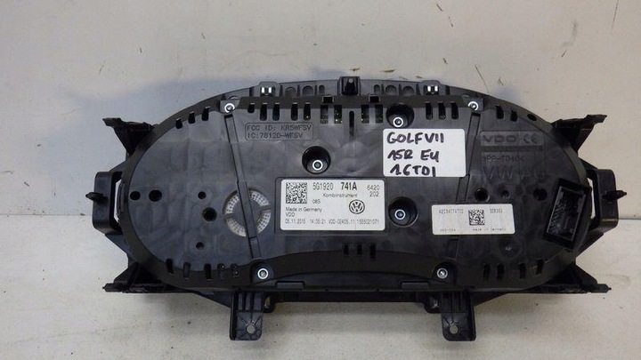 фото №11, Спідометр  прилади європа vw golf vii 1.6 tdi 5g1920741a vdd-02405.11
