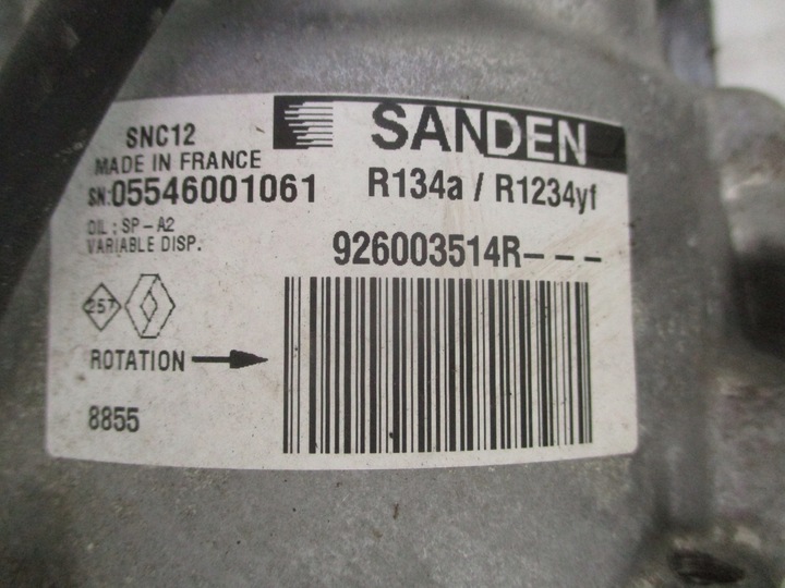 фото №6, Renault clio v captur ii компрессор кондиционера 1.5 dci 19-24rok 926003514r