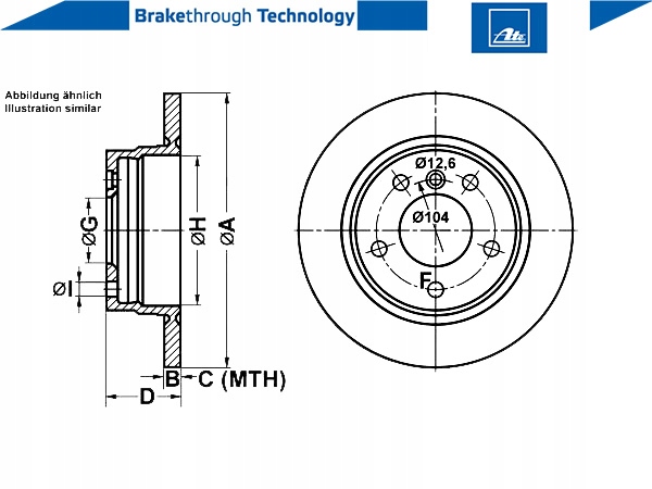 фото №11, Ate диски + тормозные колодки + датчики зад bmw 3 e36 e46