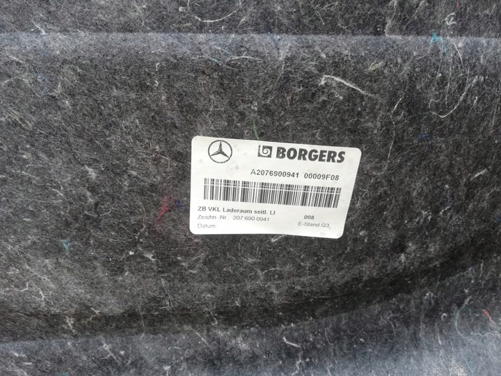 фото №7, Боковина багажника обивка e-klasa w207 купе 15r