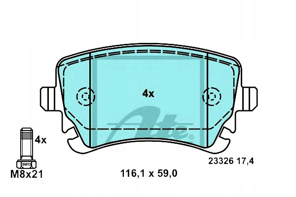фото №12, Тормозные колодки ham. audi t. a4/a6 2,0-4,2 04-11 керамический