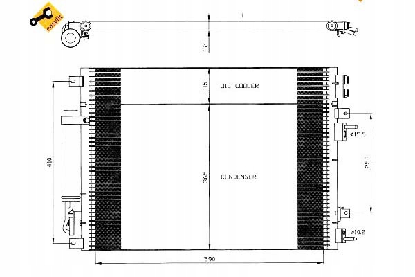 фото №2, Nrf35626 конденсатор кондиционера chrysler 300c