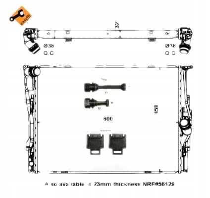 фото №15, Радіаторів двигуна nrf 53474 17117521931