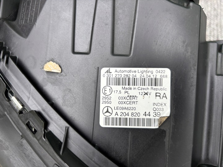 фото №13, Mercedes c класс 204 w204 рестайлинг лампа левая правая перед фара bi-xenon