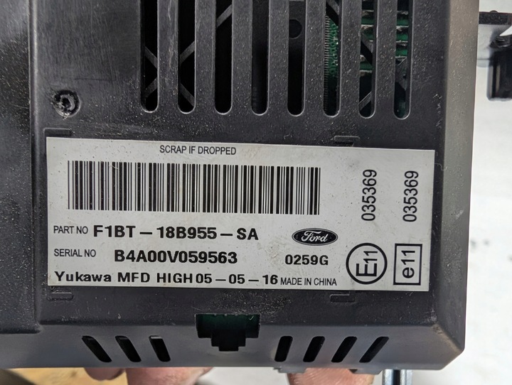 фото №5, Ford kuga mk2 focus mk3 fiesta mk7 дисплей радіо f1bt-18b955-sa