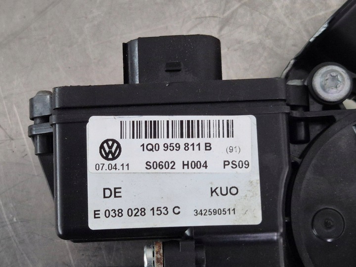 фото №7, Vw eos механизм стёкла левый задний стекло 1q0839401d 1q0959811b