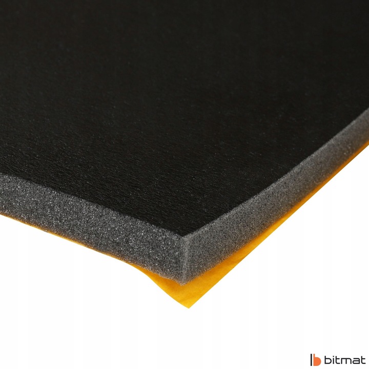 фото №7, Піна шумопоглинаюча капот двигуна 15mm 50x100cm важкогорючий чорний фільтр