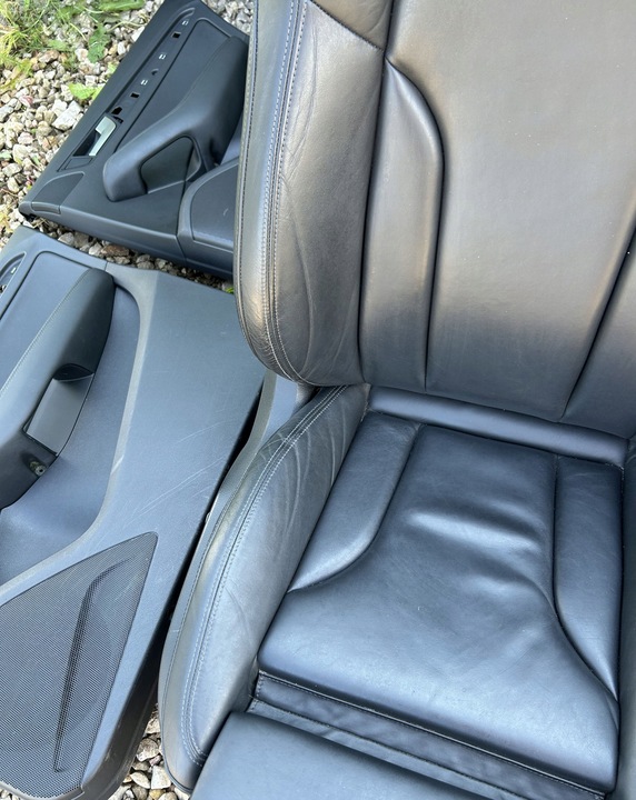 фото №7, Сидіння шкіра sokórzane чорні з підігрівом електрика audi q5 8r0 s-line рестайлінг