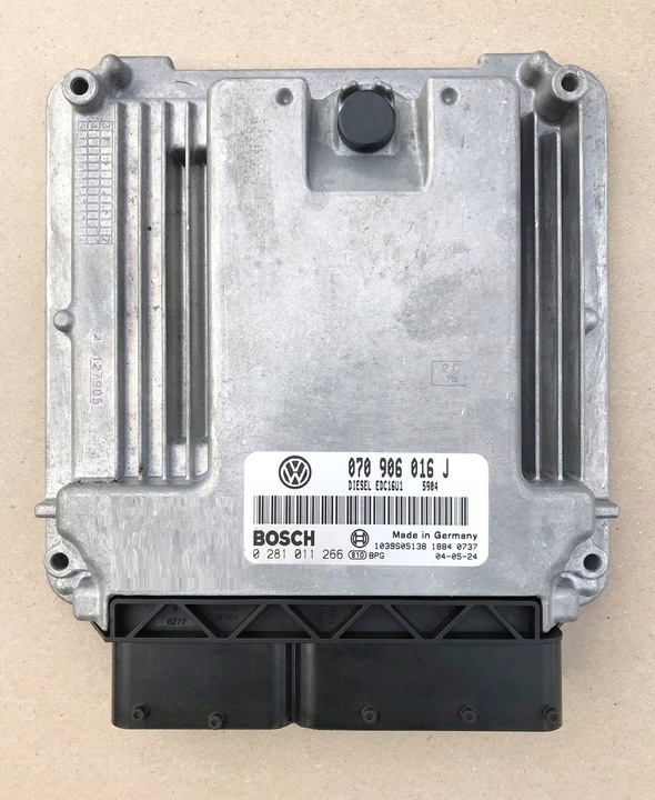 фото №1, Блок керування комп'ютер двигуна vw t5 2.5 tdi 070906016j 0281011266