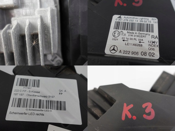 фото №12, Mercedes s-klasa w222 13-17 led ils комплектна eu