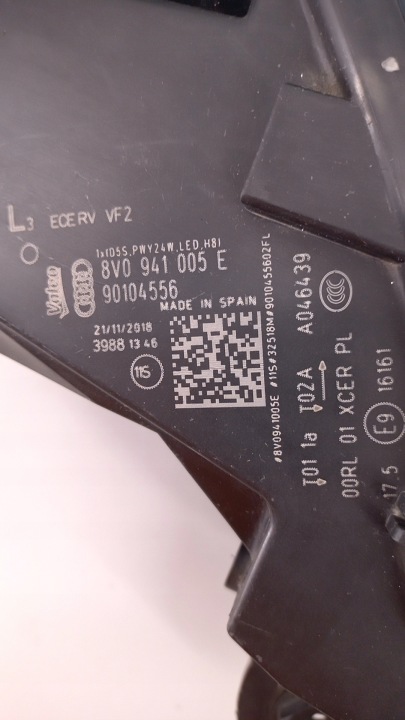 фото №7, Audi a3 8v рестайлинг фара левая ксенон led 8v0941005e